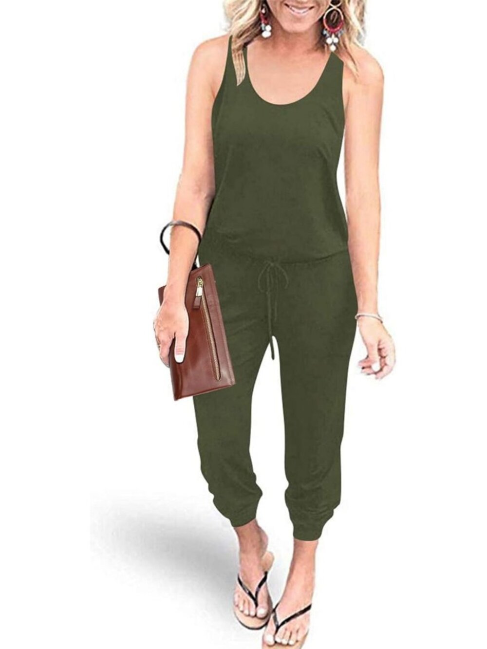 Stylish Women's Casual Summer Jumpsuit - Trendy One-Piece Romper for Everyday